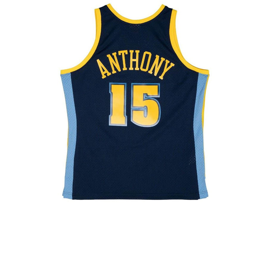 MITCHELL & NESS HARDWOOD CLASSIC SWINGMAN DENVER NUGGETS CARMELO ANTHONY 2006-07 ALTERNATE JERSEY BLUE