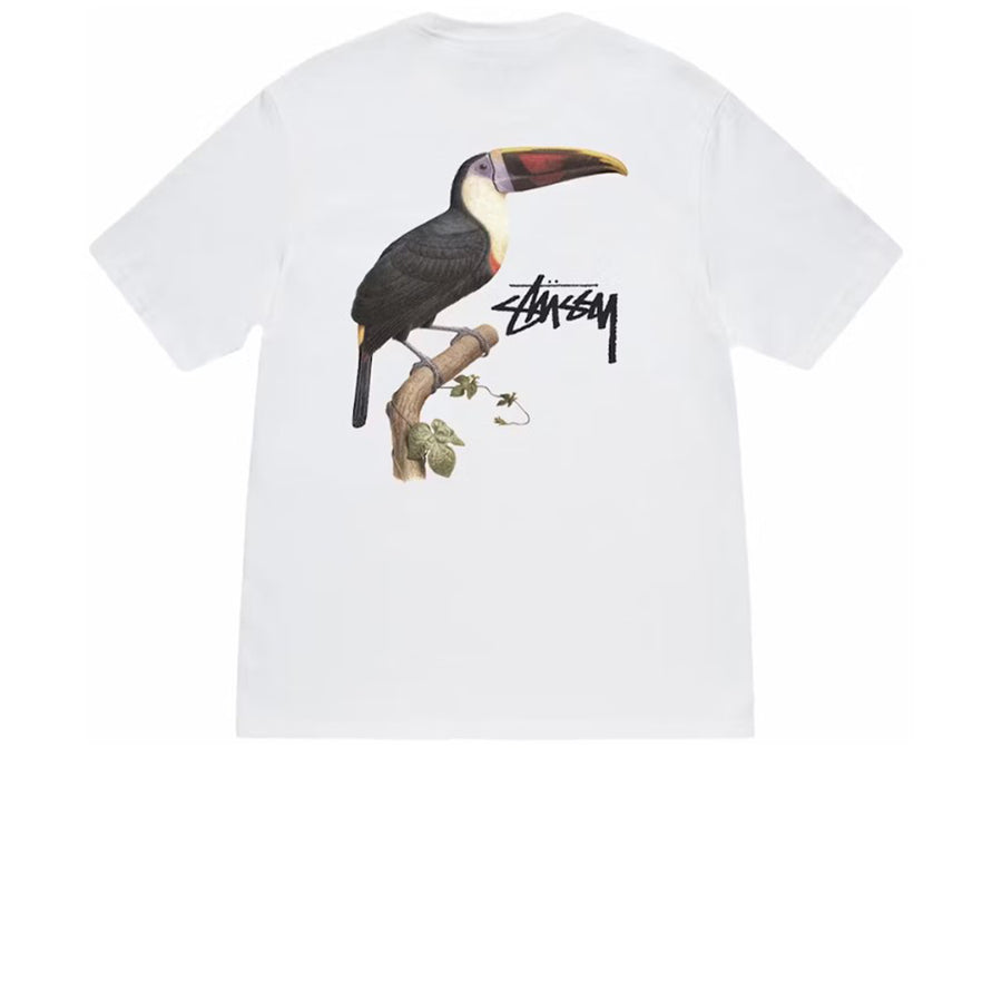 STUSSY TOUCAN TEE WHITE SS24