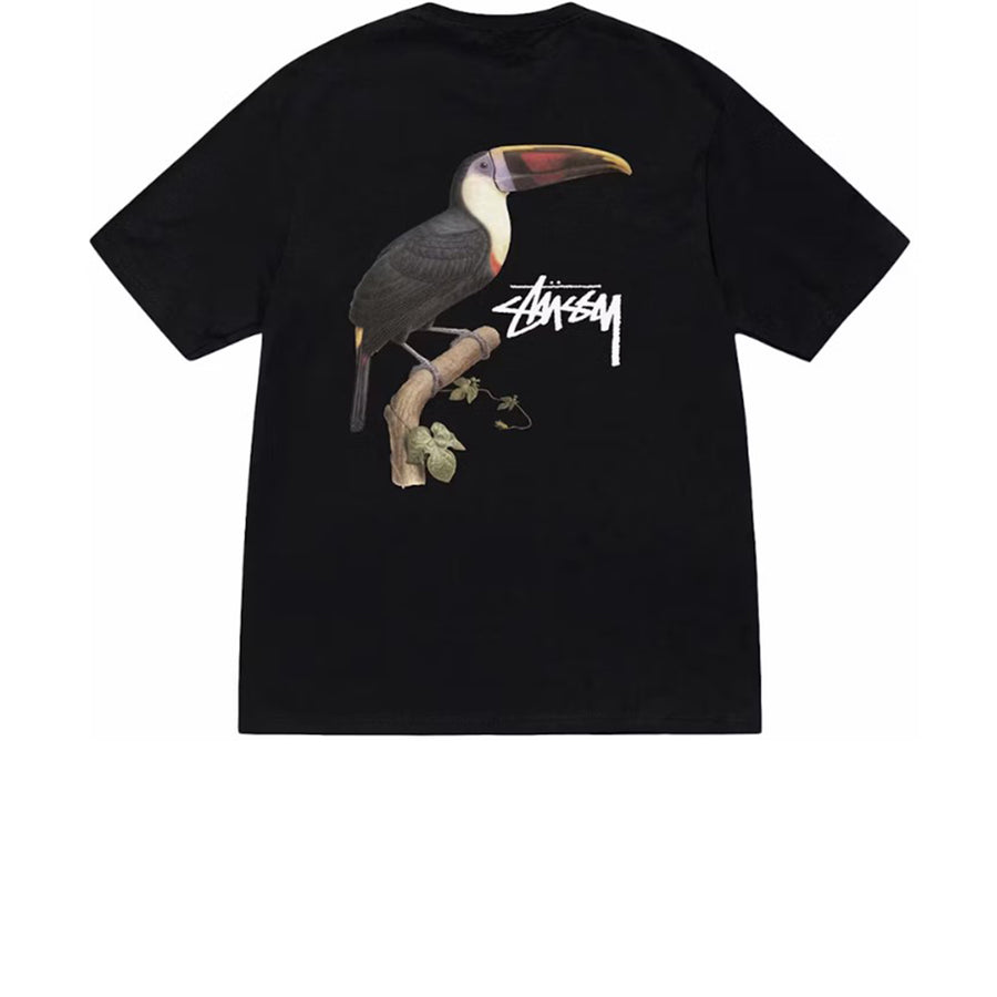 STUSSY TOUCAN TEE BLACK SS24