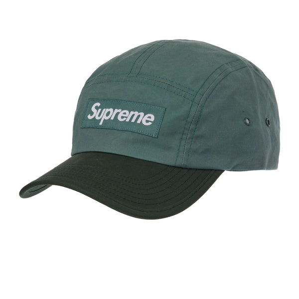 SUPREME WAXED COTTON CAMP CAP OLIVE FW23
