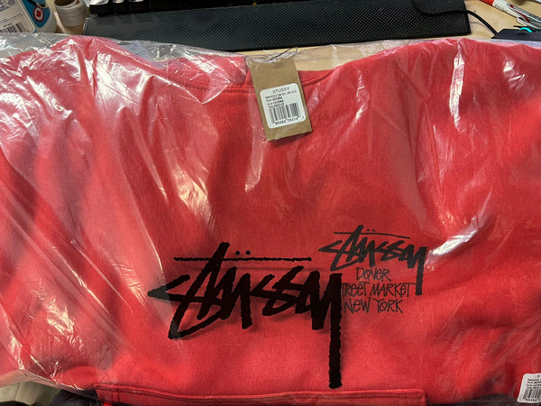 STUSSY STOCK DSM NEW YORK HOODIE CAYENNE