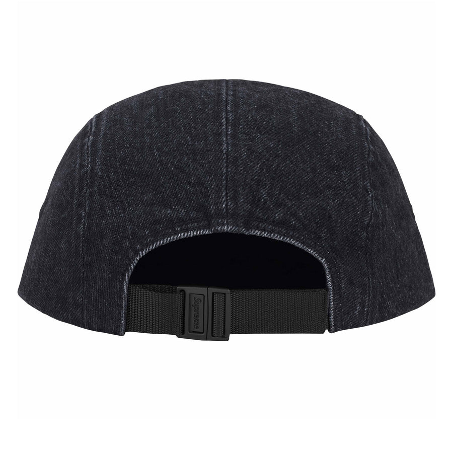 SUPREME LASERED DENIM CAMP CAP BLACK FW24