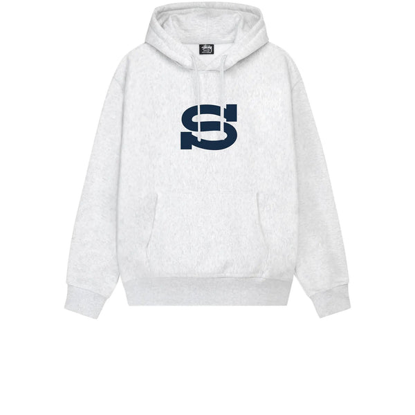 STUSSY LETTERMAN HOODIE ASH HEATHER