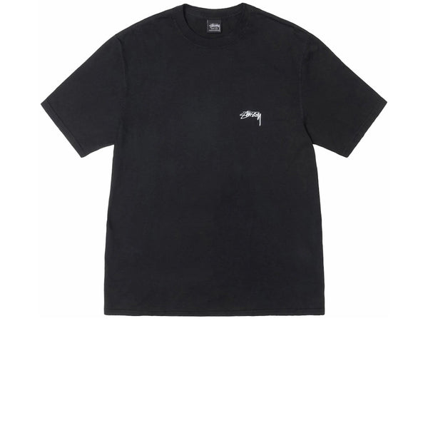 STUSSY SMOOTH STOCK PIGMENT DYED TEE BLACK