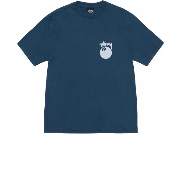 STUSSY 8 BALL PIGMENT DYED TEE NAVY
