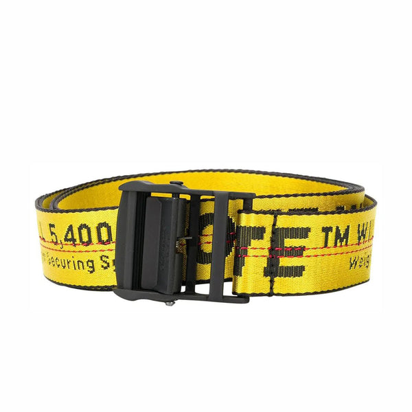 OFF-WHITE CARRYOVER INDUSTRIAL BELT YELLOW FW19