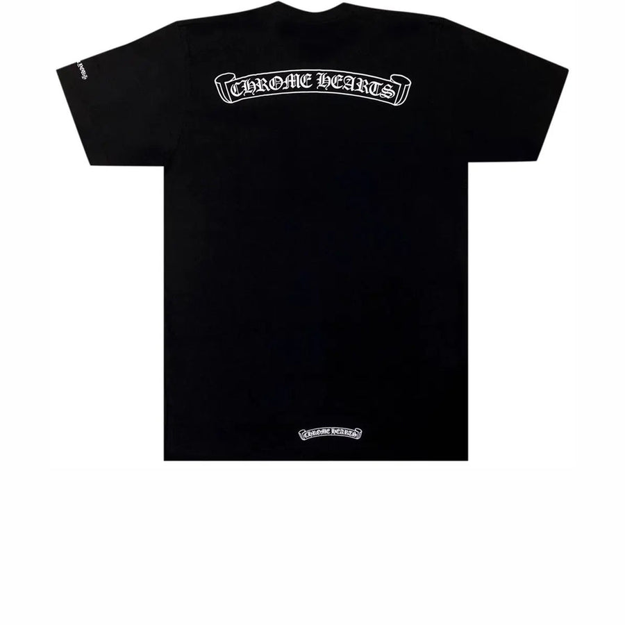 CHROME HEARTS SCROLL LOGO TEE BLACK