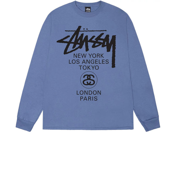 STUSSY WORLD TOUR LS TEE STORM