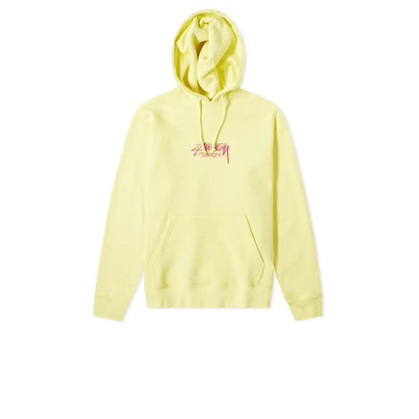 STUSSY DESIGNS APPLIQUE HOODIE LEMON