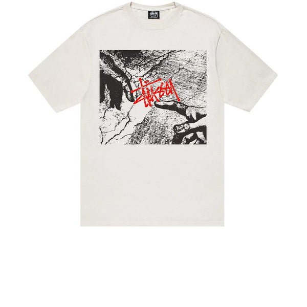 STUSSY CREATION PIGMENT DYED TEE NATURAL