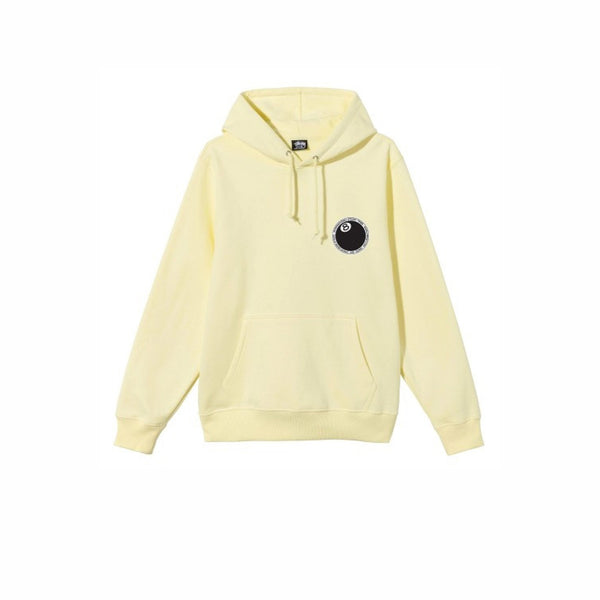 STUSSY 8 BALL DOT HOODIE PALE YELLOW - Pullover top with crewneck