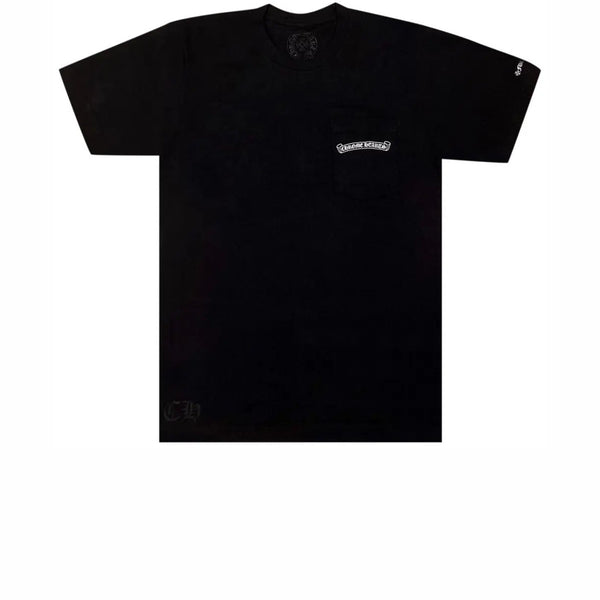 CHROME HEARTS SCROLL LOGO TEE BLACK