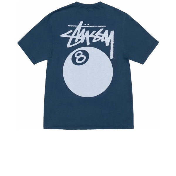 STUSSY 8 BALL PIGMENT DYED TEE NAVY