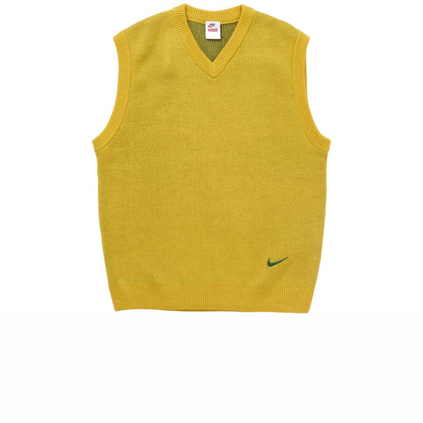 SUPREME X NIKE SWEATER VEST YELLOW SS25