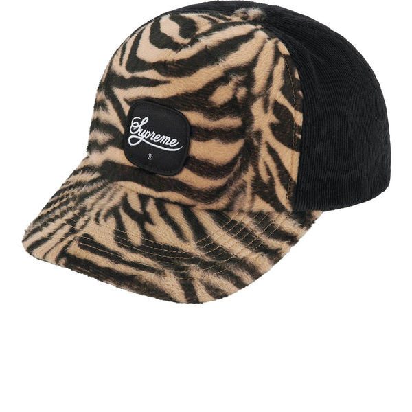 SUPREME TIGER 5-PANEL CAP BLACK FW24