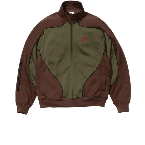 トップス Supreme Jordan Tricot Track Jacket Brown SUPREME X JORDAN TRICOT TRACK JACKET BROWN OLIVE FW24 - Stay