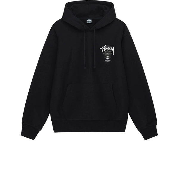 STUSSY DSM WORLD TOUR HOODIE BLACK