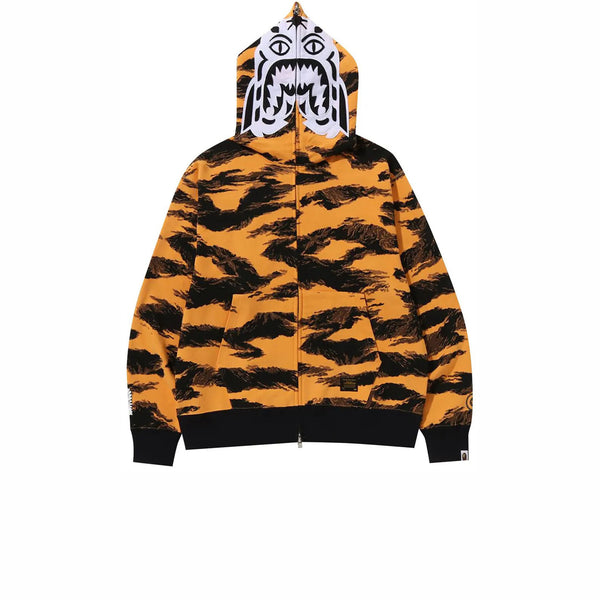 BAPE TIGER CAMO TIGER RELAXED FIT FULL ZIP HOODIE ORANGE FW22 Stay Fresh