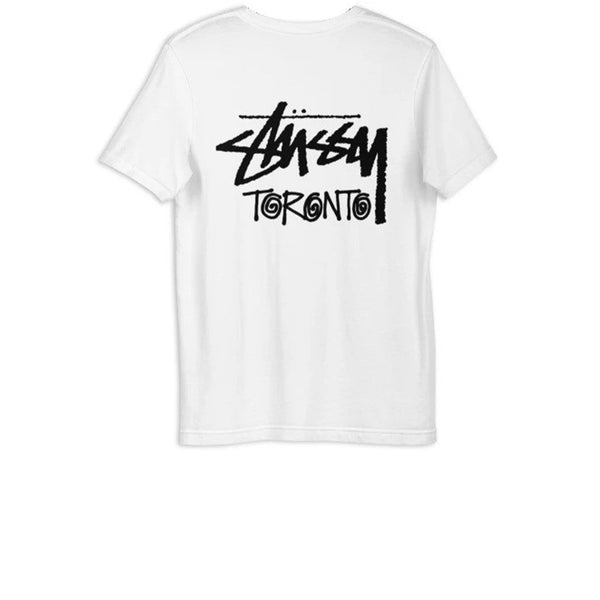 STUSSY STOCK TORONTO TEE WHITE