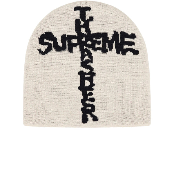 SUPREME THRASHER BEANIE WHITE FW24