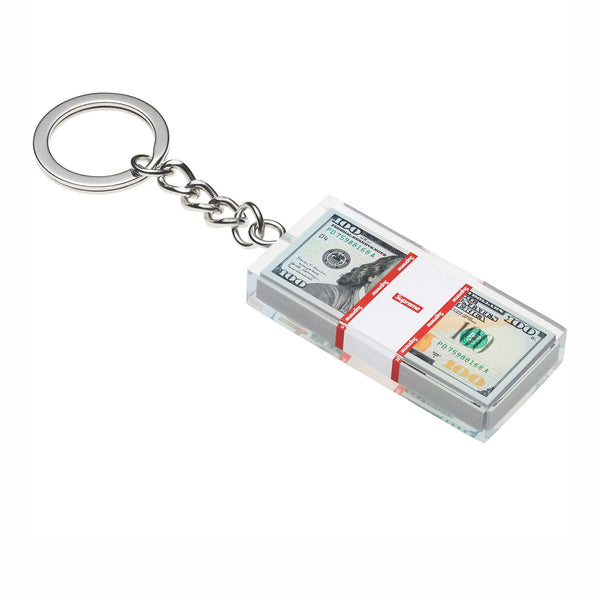 SUPREME CASH PAPERWEIGHT KEYCHAIN FW24