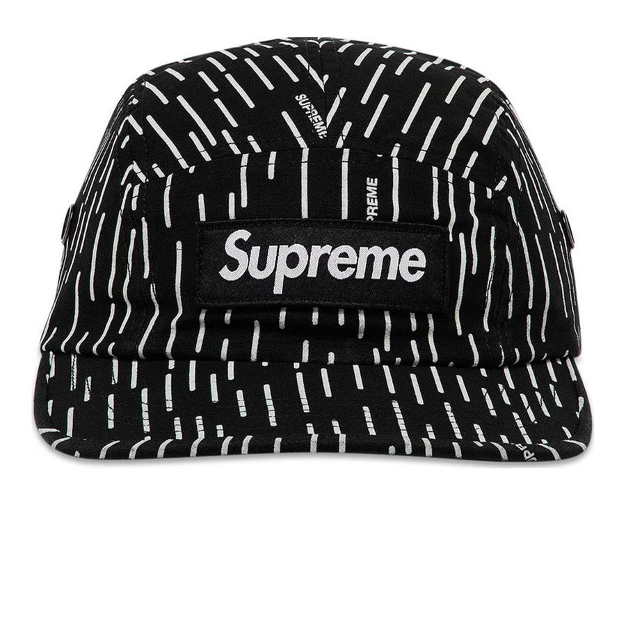 SUPREME MILITARY CAMP CAP BLACK RAIN FW24