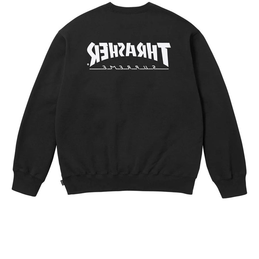 SUPREME THRASHER CREWNECK BLACK FW24