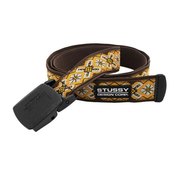 STUSSY PSYCH JACQUARD BELT ORANGE