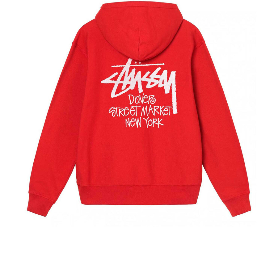 STUSSY DSM NEW YORK HOODIE RED