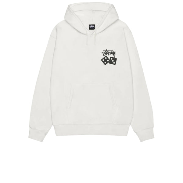 STUSSY DICE PIGMENT DYED HOODIE NATURAL