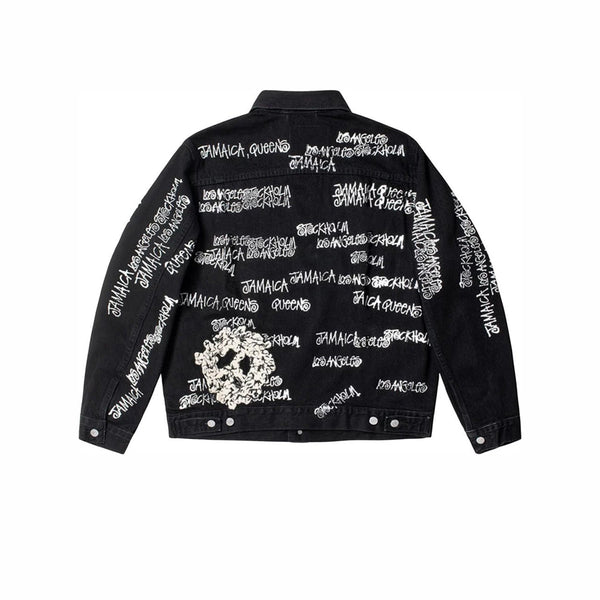 STUSSY X DENIM TEARS X OUR LEGACY TTL DENIM JACKET BLACK - Stay Fresh