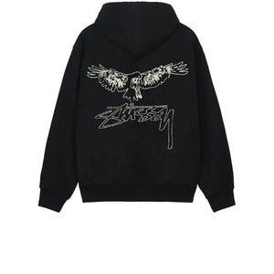 【STUSSY 24'】Stussy Wingspan Hoodie STUSSY WINGSPAN HOODIE BLACK - Stay Fresh