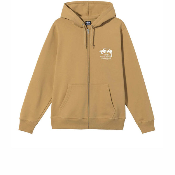 STUSSY DSM LOS ANGELES ZIP HOODIE BROWN