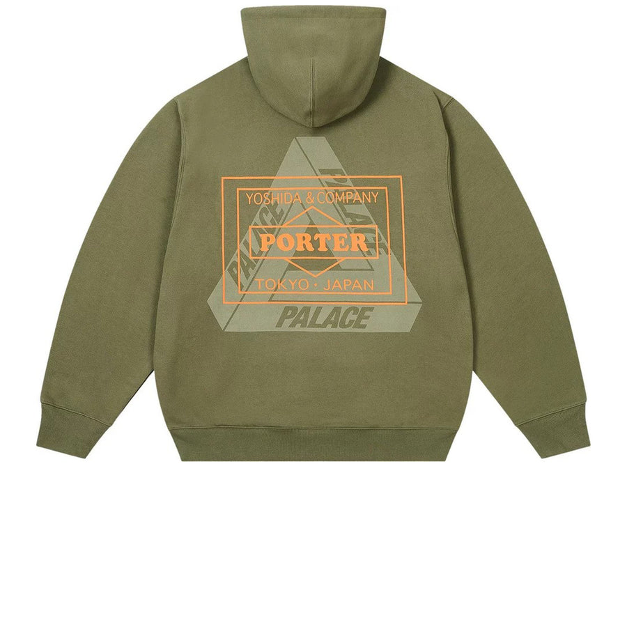 PALACE X PORTER YOSHIDA & CO. LOGO HOOD OLIVE FW24