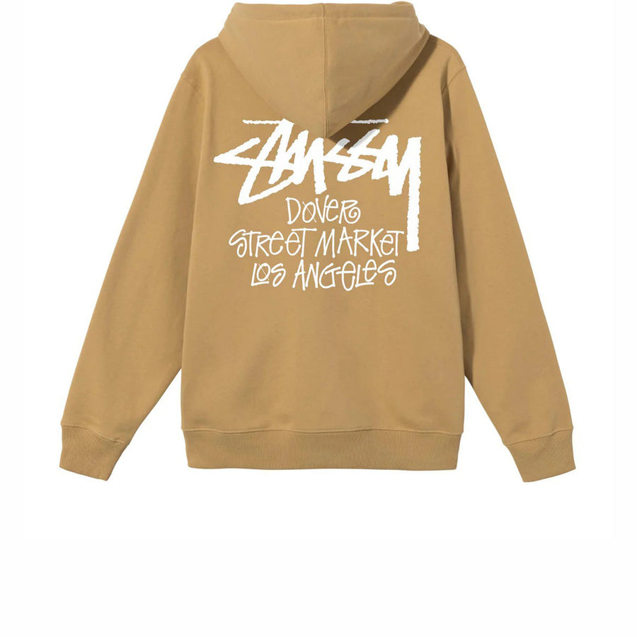 STUSSY DSM LOS ANGELES ZIP HOODIE BROWN