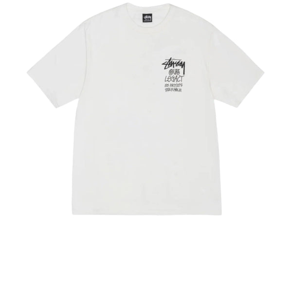 STUSSY X OUR LEGACY WORK SHOP 8 BALL YIN YANG PIGMENT DYED TEE NATURAL