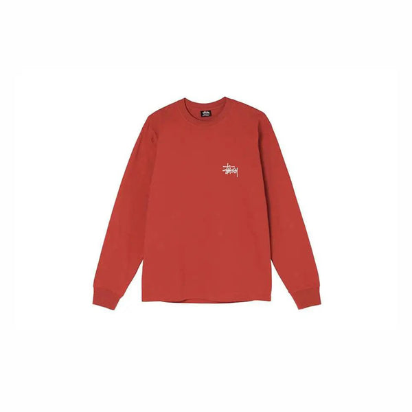 STUSSY BASIC ST SSY LS TEE BRICK HealthdesignShops