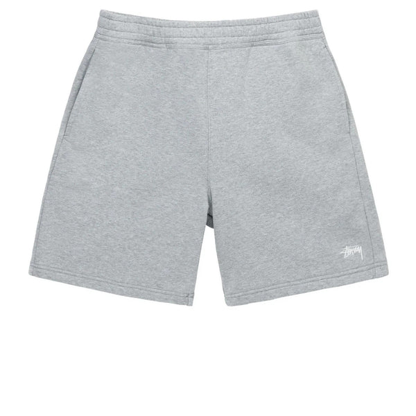 STUSSY STOCK LOGO SHORT GREY HEATHER