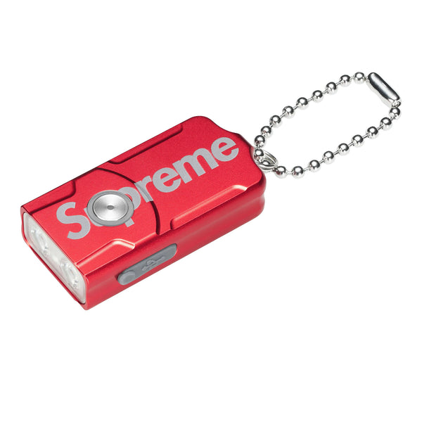 SUPREME FENIX E03R FLASHLIGHT KEYCHAIN RED FW24