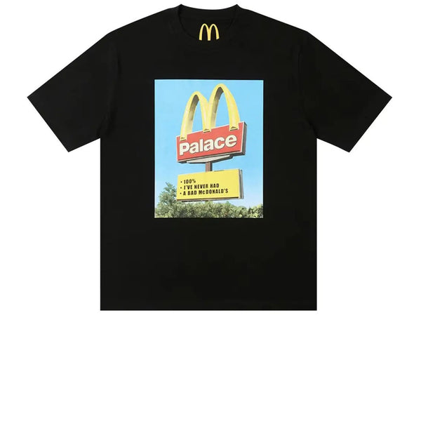 PALACE X MCDONALD'S SIGN TEE BLACK FW23