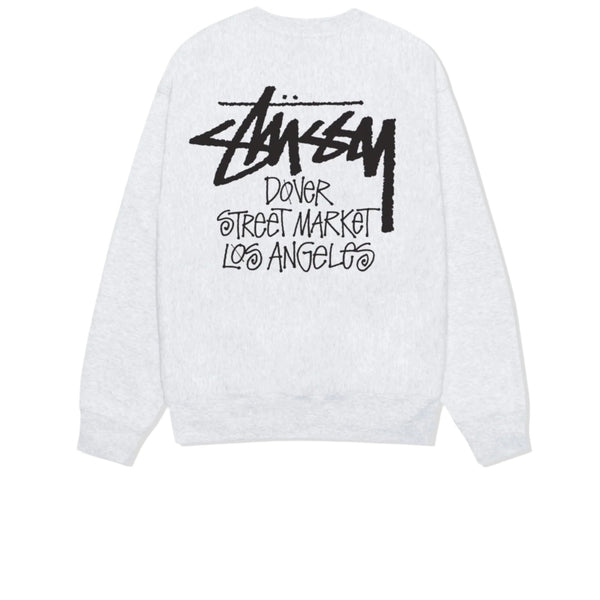 STUSSY DSM LOS ANGELES CREWNECK ASH GREY