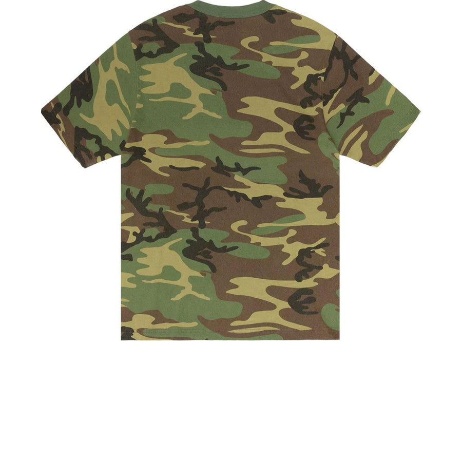 STUSSY STOCK CAMO TEE CAMO BLACK