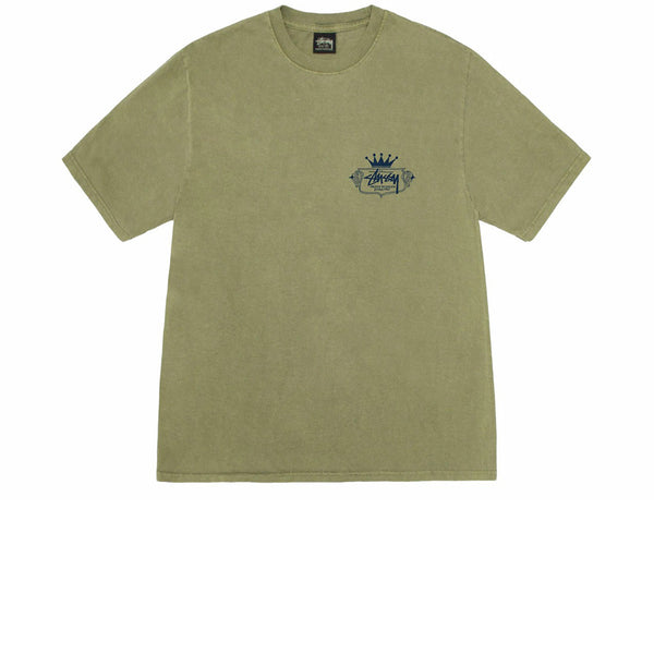 STUSSY BUILT TO LAST PIGMENT DYED TEE OLIVE