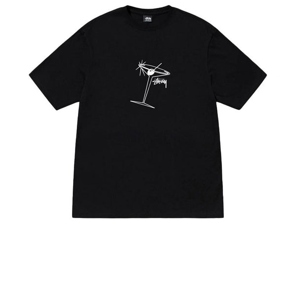 STUSSY MARTINI TEE BLACK