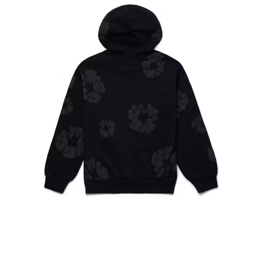 DENIM TEARS COTTON WREATH HOODIE BLACK MONOCHROME SS24