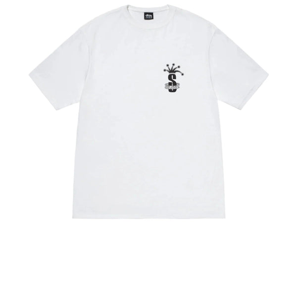 STUSSY CROWN BAND TEE WHITE