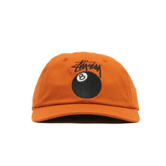 STUSSY STOCK 8 BALL LOW PRO CAP RUST - Stay Fresh