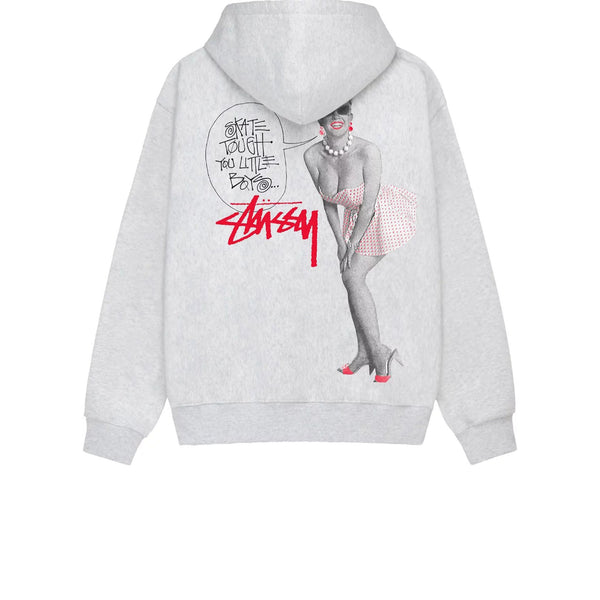 STUSSY SKATE TOUGH ZIP HOODIE ASH HEATHER - Stay Fresh