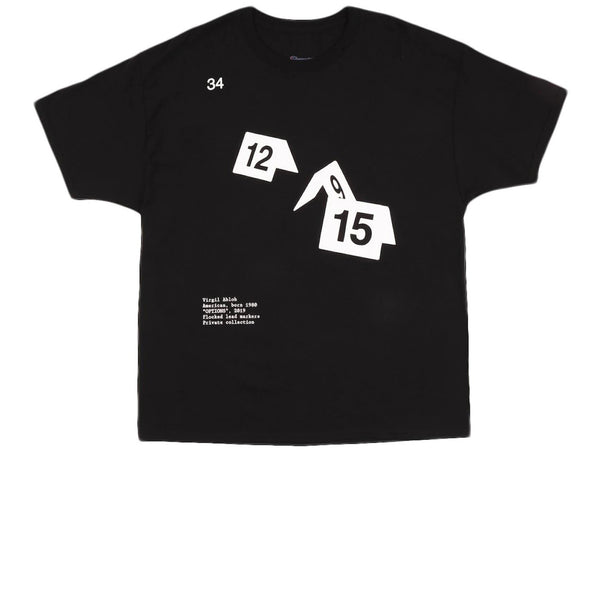 VIRGIL ABLOH ICA OPTIONS TEE BLACK FW21