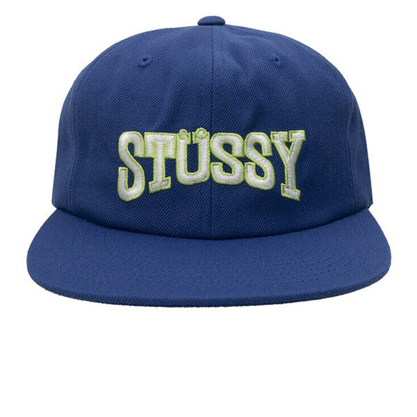 STUSSY BURLY ARCH CAP BLUE